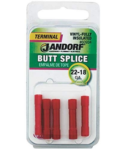 Picture of JANDORF SPECIALTY HARDWARE 60934 Jandorf Commercial Terminal Butt Splice-Mfg# 60934 - Sold As 20 Units (CD/5) (EA)