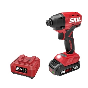 Picture of Skil ID6720B-10 SKIL 20V Brushless 1/4 In. Hex Impact Driver Kit Including 2.0Ah Battery and Charger-ID6720B-10 (EA)