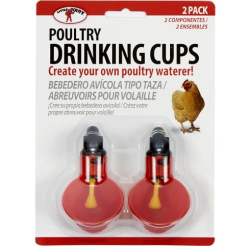 Picture of LITTLE GIANT LADDER SYSTEMS LLC CUP2 Little Giant® Poultry Drinking Cups | Durable Plastic Waterer Bowl with Custom Mounting Attachment | 2 Pack (EA)