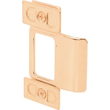 Picture of Prime U 9486 Prime-Line U 9486 2-1/8 In. Stamped Steel Brass Plated Adjustable Strike (Single Pack) (EA)