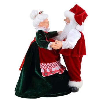 Picture of MR CHRISTMAS INC 12449AC Mr. Christmas 11" Animated Really Dancing Santa & Mrs. Claus, Musical Holiday Décor (EA)