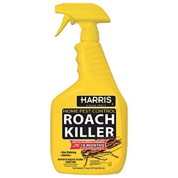 Picture of Harris Engineering HRS-32 Harris Roach Killer, Liquid Spray with Odorless and Non-Staining 12-Month Extended Residual Kill Formula (32oz) (EA)