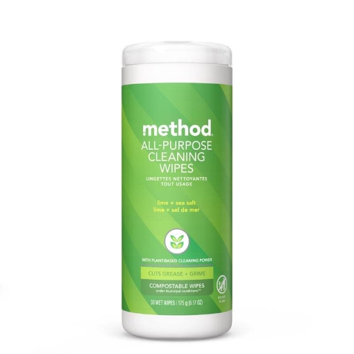 Picture of Method Products, Inc 18804 Method Cellulose Cleaning Wipes 30 pk - Case of: 6;6 (PK-6-EA)
