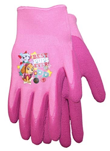 Picture of MIDWEST QUALITY GLOVES PWG100T Midwest Quality Gloves Nickelodeon Paw Patrol Girls Kids Garden Gripper Glove, PWG100T, Toddler, 2 Count (Pack of 1) color may vary (PK-6-EA)