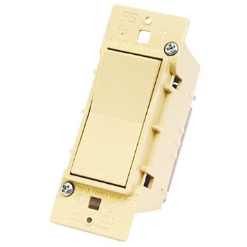 Picture of US HARDWARE E-100C UNITED STATES HDW Ivory, 1-9/16 x 4-1/4" E-100C Single Electric Switch (EA)