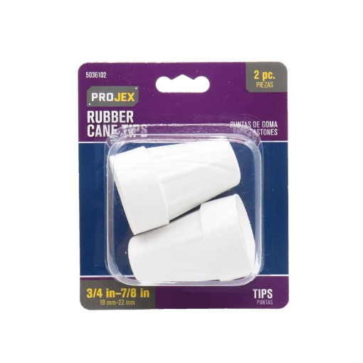 Picture of PROJEX P0057 Projex Rubber Crutch/Cane Tip Off-White Round 7/8 in. W 2 pk (EA)