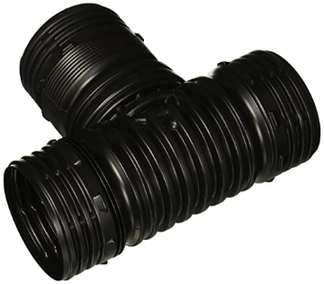 Picture of FLEX-DRAIN ADP53702 Flex-Drain ADP53702 Flexible T / Y, Landscaping Drain Pipe Adapter, 4inch, Black (EA)
