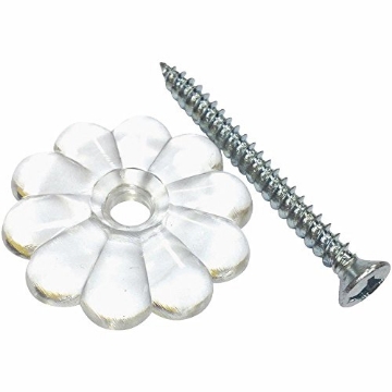 Picture of US HARDWARE D-140B US Hardware D-140B Rosette Button with Screw, Plastic, Mill (EA)