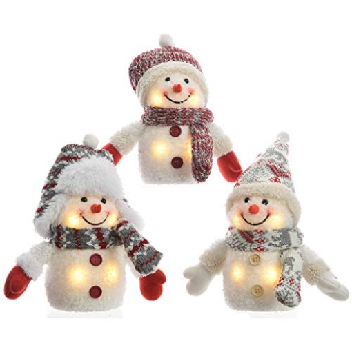 Picture of DECORIS 481957 LED PLUSH SNOWMAN (PK-24-EA)