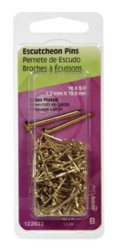 Picture of HILLMAN 122622 Hillman 18 Ga. x 3/4 in. L Brass-Plated Steel Escutcheon Pins 1 pk 1.5 oz. (PK-6-EA)