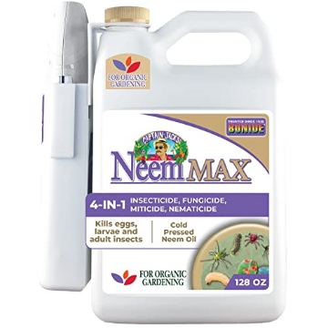 Picture of BONIDE PRODUCT 2008 Bonide Captain Jack's Neem Max, 128 oz Ready-to-Use Spray Cold Pressed Neem Oil, Multi-Purpose Insecticide, Fungicide, Miticide and Nematicide for Organic Gardening (PK-3-EA)