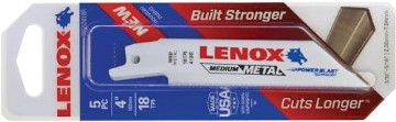 Picture of Lenox Tools 20552418R Lenox 20552-418R 4" 18 TPI Metal Reciprocating Blades 5 Count (EA)