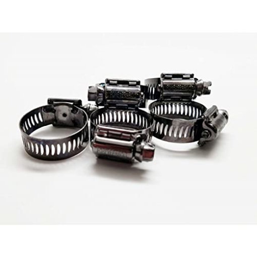 Picture of NICKLUKE PRODUCTS INC FBBLKHCLP8P5 Foreverbolt 4000255 0.5 in. to 29-32 in. SAE 8 Black Hose Clamp Stainless Steel Band (EA)