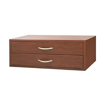 Picture of ORGANIZED LIVING 7315-1224-25 Organized Living freedomRail 2 Drawer Double Hang OBox - Modern Cherry (EA)