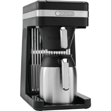 Picture of Bunn Coffee 55200.0000 BUNN 55200 CSB3T Speed Brew Platinum Thermal Coffee Maker Stainless Steel, 10-Cup, Black (EA)