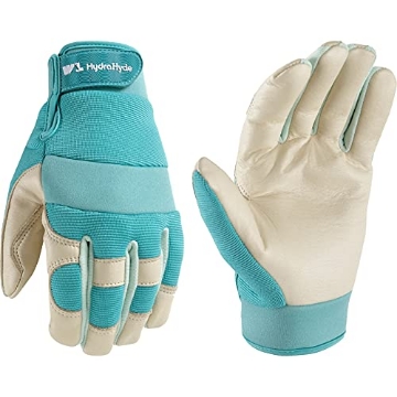 Picture of WELLS LAMONT 3204S Wells Lamont Women's Hybrid Work/Gardening Gloves | Water-Resistant HydraHyde Leather | Small (3204S) (EA)