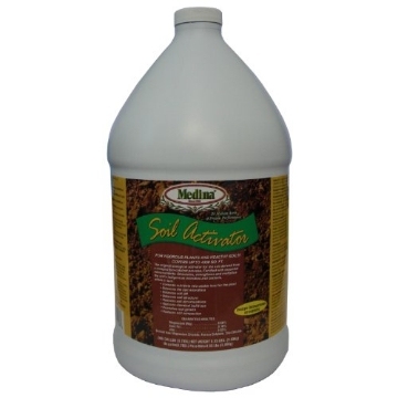 Picture of MEDINA GLASS BLOCK INC SA GAL 4/1 CS Medina Liquid Soil Activator - Liquid Fertilizer for Indoor & Outdoor Plants - Promotes Root Growth, Balances Soil Compaction - Ideal Plant Food for Houseplants - Covers up to 4000 Sq. Ft. - 1 Gal (EA)