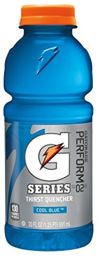 Picture of The Gatorade Company 92443 Ready-to-Drink Gatorade, Wide Mouth Plastic Bottles, Cool Blue (PK-24-EA)