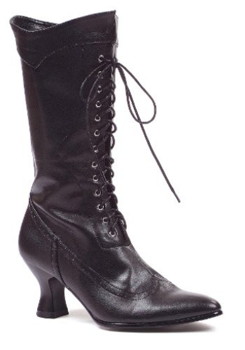 Picture of ELLIE SHOES HA108BK10 Ellie Shoes Women's 253 Amelia Victorian Boot, Black Polyurethane, 10 M US (EA)