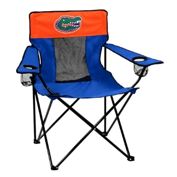 Picture of LOGO BRANDS INC 135-12E Logo Brands NCAA Florida Gators Elite Portable Chair - Premium Outdoor Chair with Cup Holder, Powder-Coated Steel Frame, Lightweight and Portable for Tailgating,and Sporting Events (EA)