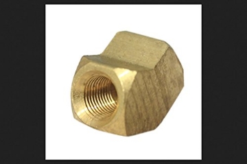 Picture of JMF COMPANY 4505632 JMF 1/4 in. Dia. x 1/4 in. Dia. FPT To FPT To Compression Yellow Brass Elbow (EA)