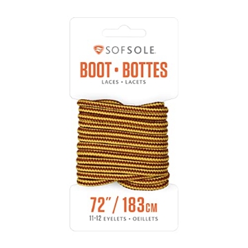 Picture of IMPLUS FOOTCARE LLC 84891 Sof Sole 423431 Boot Waxed Lace Gold/Brown 72", One Size (EA)