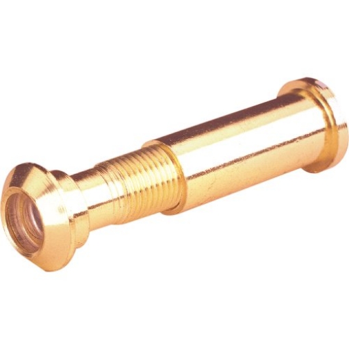 Picture of Prime U9895 Prime-Line U 9895 Door Viewer, 15/32 In. x 160-Degree, Solid Brass Housing, Plastic Lens, Polished Finish (Single Pack) (EA)