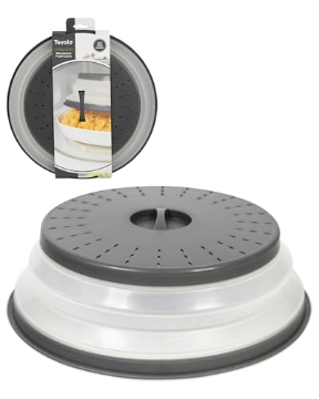 Picture of SDD HOLDINGS LLC 47005-200 Tovolo Microwave Splatter Cover for Food, Large (Charcoal) - Collapsible & Vented Silicone Splatter Guard Lid - Microwave Plate & Dish Cover with Handle - BPA-Free Kitchen Gadget for Meal Prep (EA)