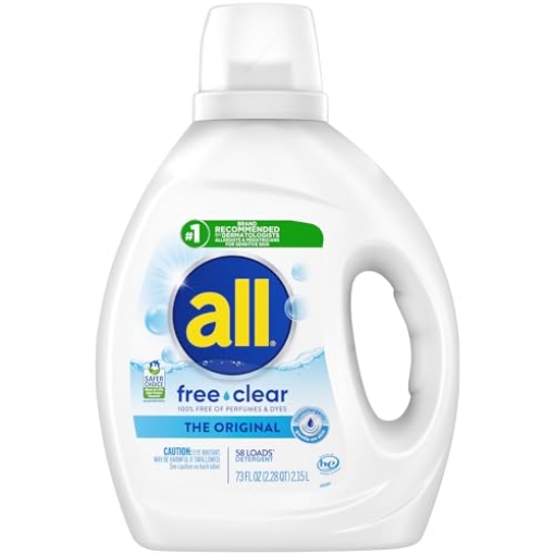 Picture of ALL 2982688 all Liquid Laundry Detergent, Free Clear, 73 Fluid Ounces, 58 Loads (EA)