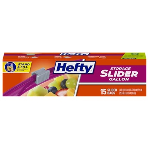 Picture of Hefty R8-1416 Hefty Slider Storage Bags, Gallon Size, 15 Count (EA)
