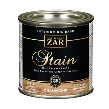 Picture of ZARGES 50806 UNITED GILSONITE Zar 50806 1 Half Pint Champagne Interior Oil Base Stain (PK-6-EA)
