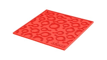 Picture of Lodge Cast Iron AS7SKT41 Lodge 7 In Square Silicone Skillet Pattern Trivet, Red (PK-12-EA)