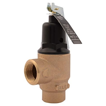 Picture of Cash Acme 13570-0030 Cash Acme 3/4 Inch F-82 Relief Valve with Lever Set at 30 PSI, Bronze Plumbing Fitting, 13570-0030 (EA)