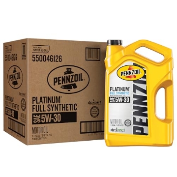 Picture of PENNZOIL 550046126 Pennzoil Platinum Full Synthetic 5W-30 Motor Oil (5-Quart, Case of 3) (PK-3-EA)