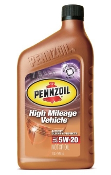 Picture of PENNZOIL 550022818 Pennzoil 5077727 High Mileage Vehicle 5W20 Motor Oil - 1 Quart Bottle (EA)