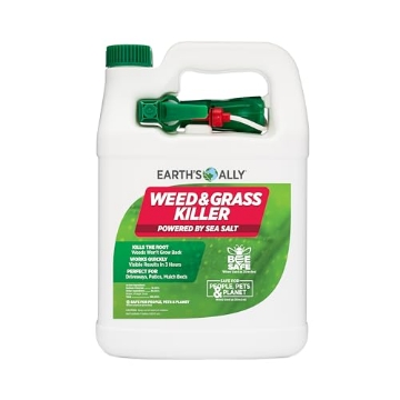Picture of SARASOTA GREEN GROUP LLC 10108 Earth's Ally Weed and Grass Killer | Safe, Pet-Friendly Natural Weed Control Spray for Driveways & Sidewalks, Ready-to-Use 1 Gallon - Bee Safe, No Glyphosate Weed Killer (PK-4-EA)