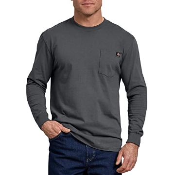 Picture of WILLIAM H. HARVEY COMPANY WL450CHM Dickies Men's Long Sleeve Heavyweight Crew Neck, Charcoal, Medium (EA)