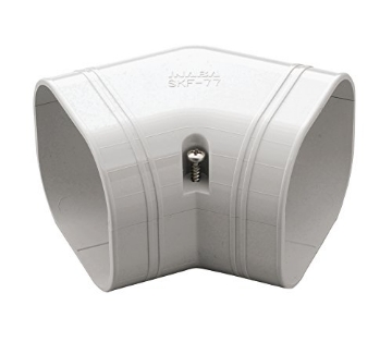 Picture of SLIMDUCT 85212 Inaba Denko SKF-140-W Cosmetic Pipe Cover Slim Corner Flat 45° Flat Surface 45° Bend, White (PK-5-EA)