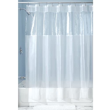 Picture of IDESIGN 26680 iDesign EVA Plastic Shower Liner for Master, Guest, Kid's Bathroom, 72" x 72" - Frost and Clear (EA)