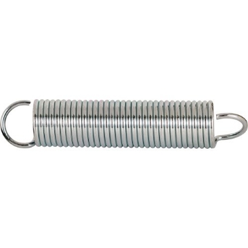 Picture of Prime SP 9618 Prime-Line SP 9618 Extension Spring, Spring Steel Construction, Nickel-Plated Finish, 0.072 GA x 5/8 In. x 3-1/4 In., Single Loop Open, (2 Pack) (EA)