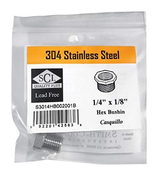 Picture of SMITH-COOPER 4638101000 Smith Cooper HEX Bushing 1/4X1/8 SS (EA)