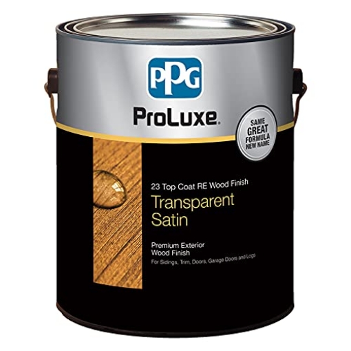 Picture of PROLUXE SIK30009-01 PPG ProLuxe Transparent Satin Dark Oak Alkyd Wood Finish 1 gal. - Case of: 4;4 (PK-4-EA)