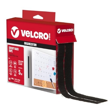 Picture of VEK 90081 VELCRO Brand Sticky Back Tape for Organization, 15' x 3/4", Black, (90081) (EA)