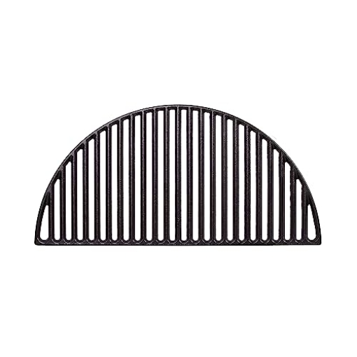 Picture of Premiertek.net, LLC BJ-HCICG Kamado Joe Durable Half-Moon Cast Iron Cooking Grate with Grill Grate Lifter for Big Joe 24-inch Charcoal Grill and Smokers, Free Standing, in Black, Model BJ-HCICG (EA)