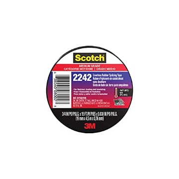 Picture of Scotch-Brite 6165-BA-10 3M Scotch 3/4 in. W x 15 ft. L Black Rubber Electrical Tape (EA)