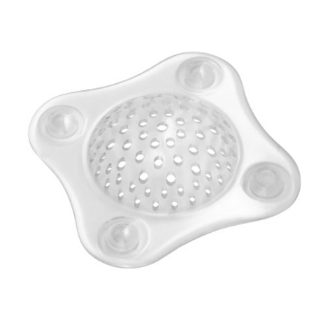 Picture of IDESIGN 22510 iDesign Bathroom Shower Drain Cover, Hair Catcher - Clear (EA)