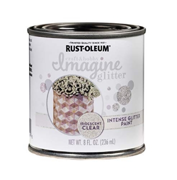 Picture of Rustoleum 345700 Rust-Oleum 345700 Imagine Craft & Hobby Intense Glitter Paint, 8 Oz, Iridescent, 128 Fl Oz (Pack of 1) (PK-4-EA)