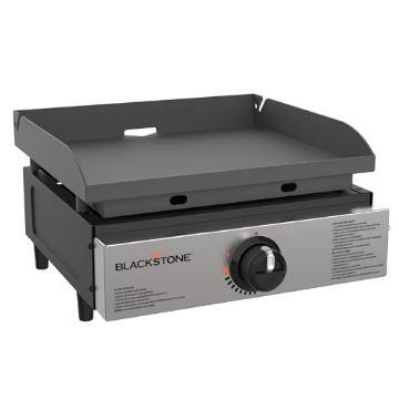 Picture of Blackstone 2142 Blackstone 1971 Original 17” Tabletop Griddle with Stainless Steel Front Plate, Powder Coated Steel, Black (EA)