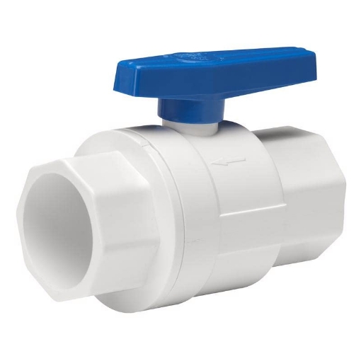 Picture of HOMEWERKS VBVP40LTE7B NDS 1-1/2 PVC Slip Ball Valve - Case of: 1 (EA)