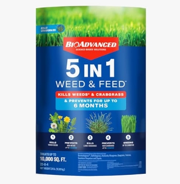 Picture of SBM LIFE SCIENCE CORP 704865Z BioAdvanced 5 In 1 Weed and Feed, Granules, 24LB (EA)